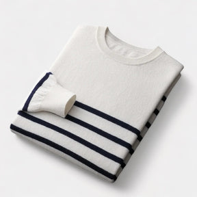 OLD MONEY Merino Wool Navy Sweater
