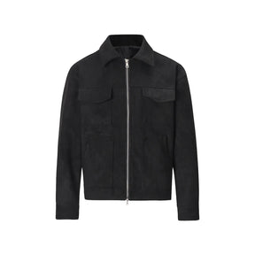 Rocco Herren Wildlederjacke | Vintage Look, Lockerer Schnitt