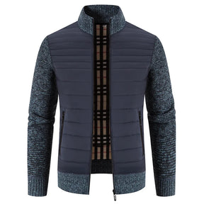 Herren Fleecejacke Gestrickt Warm Komfort Kleidung