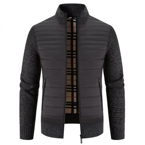 Herren Fleecejacke Gestrickt Warm Komfort Kleidung