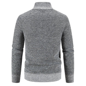 Herren Fleecejacke Gestrickt Warm Komfort Kleidung