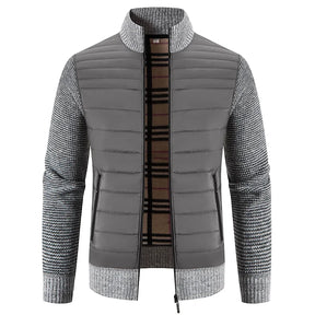 Herren Fleecejacke Gestrickt Warm Komfort Kleidung